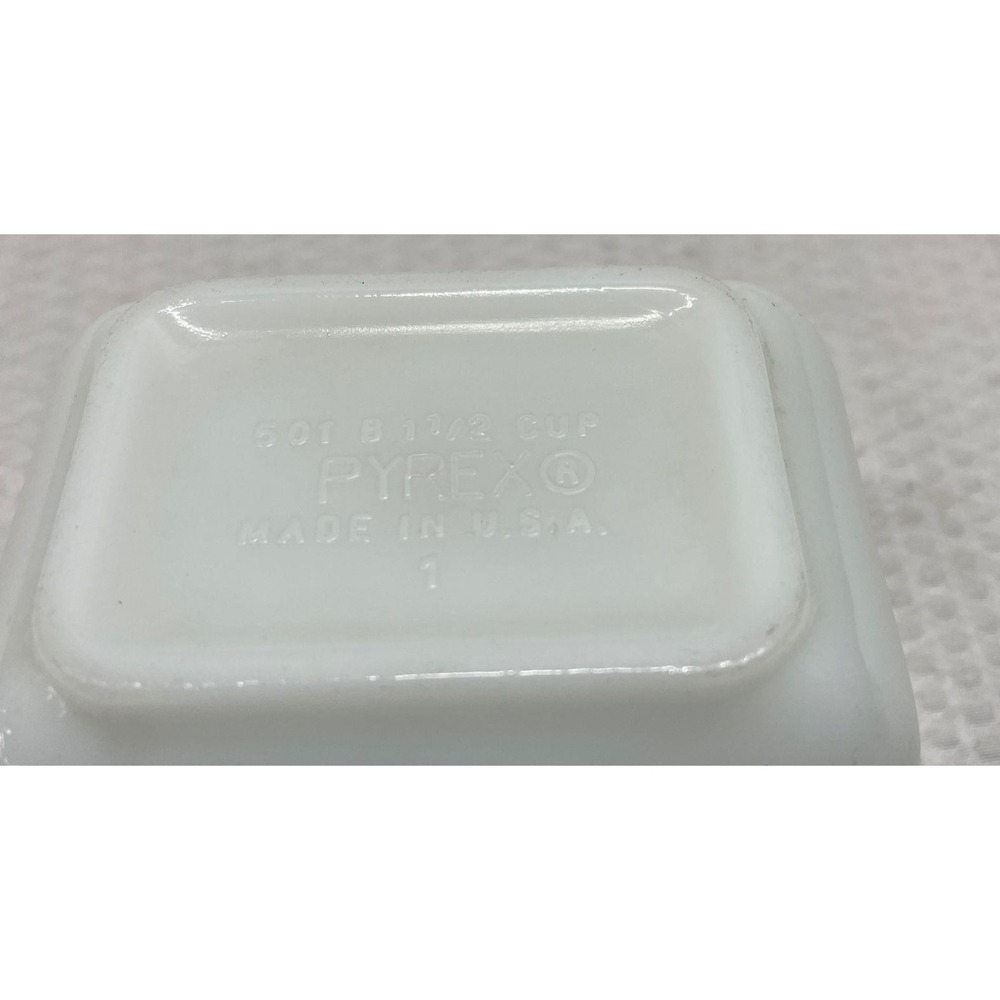 Pyrex 501 Amish Butter Print 1.5 Cup Refrigerator Dish Turquoise NO LID ## - Picture 5 of 5